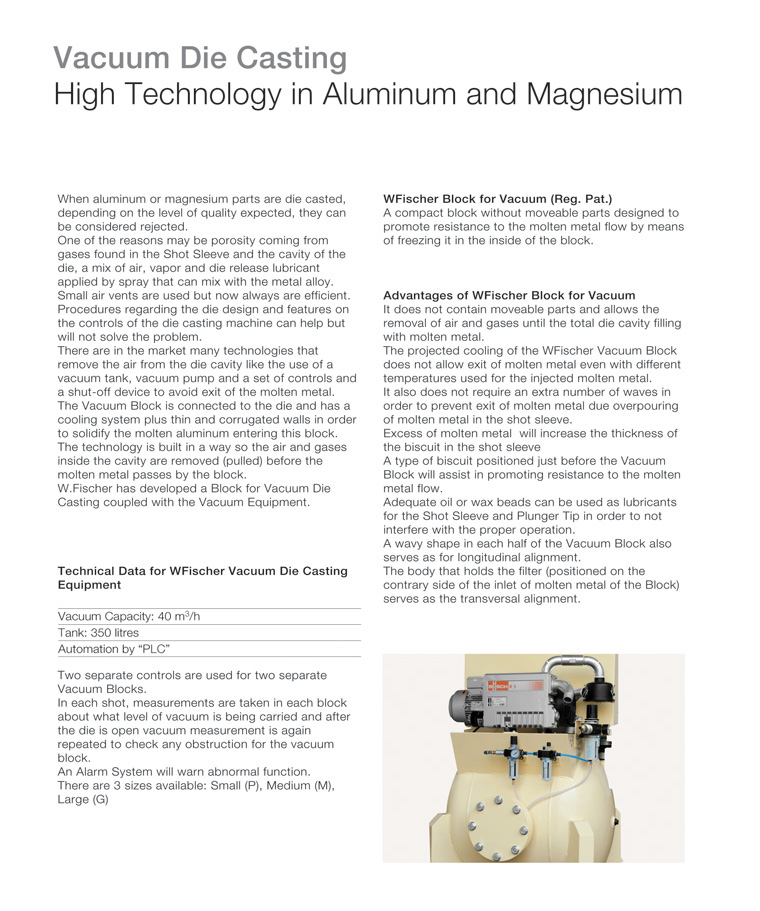  Shot Sleeve, Shot Sleeve with insert of tungsten, Shot Sleeve with ceramic, Copper Plunger tip, Steel Plunger tip, Ball Joint System, Vacuum Die Casting Equipment, Pore Free Die Casting Equipment. 