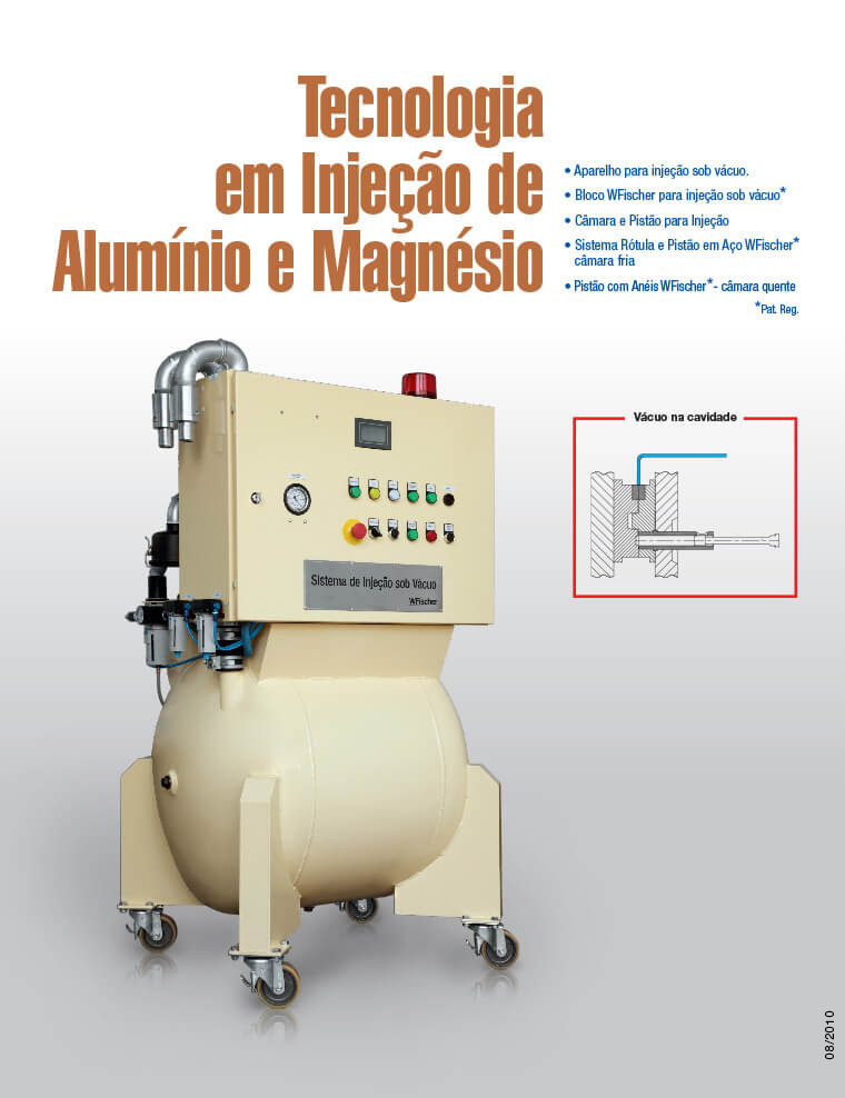  Câmara de Injeção, Câmara de Injeção com inserto de tungstênio, Câmara de Injeção de cerâmica, Pisto de injeção de liga de cobre, Pisto de injeção de aço, Sistema Rótula, Aparelho de injeção sob vácuo, Aparelho Pore Free. 